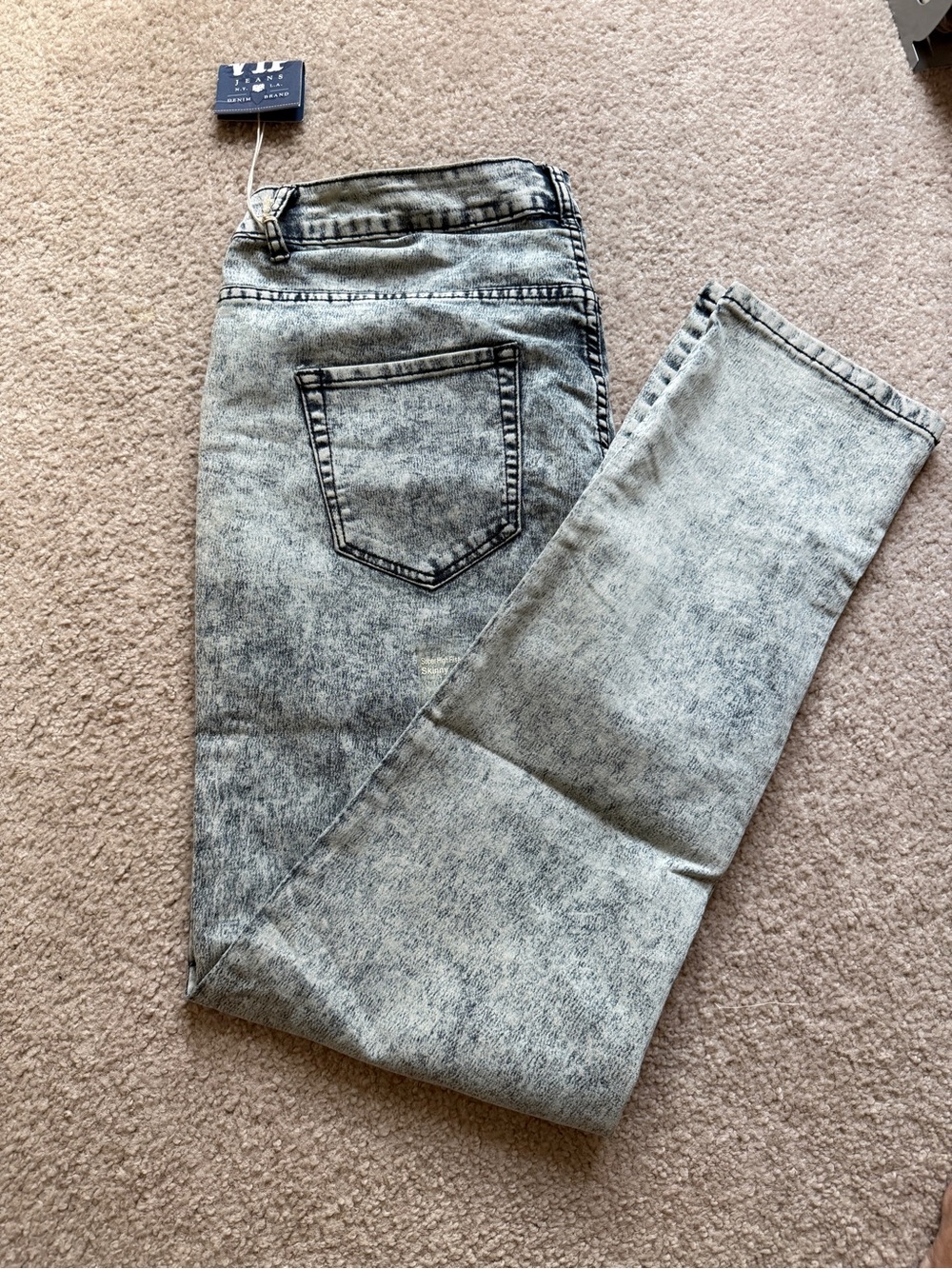 VIP Women's Skinny Acid-Wash Gray Jeans